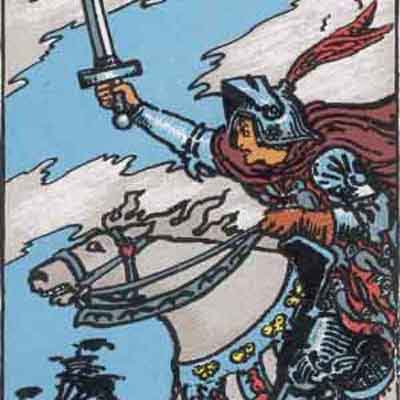 理論で攻める 小アルカナ ソード ナイト タロットカードの意味紹介 Duck Works